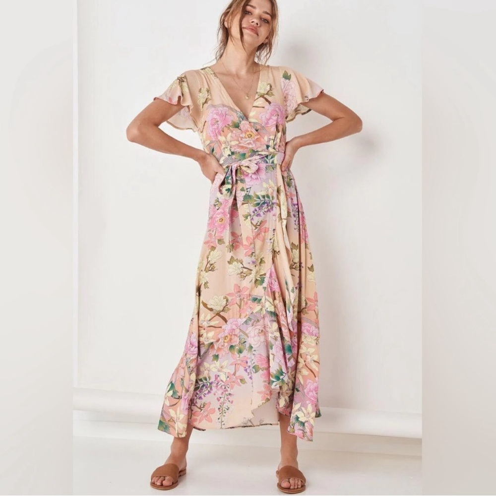 Spell & The Gypsy lily maxi wrap dress